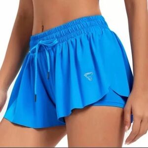 Vibrant Blue Women's Athletic Shorts